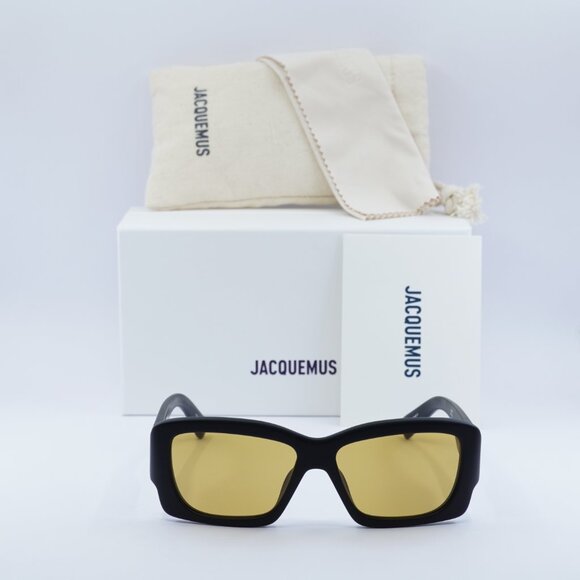 Jacquemus CROISIERE JAC/60 C5 Square Sunglasses - Shiny Black\\Orange main image 9